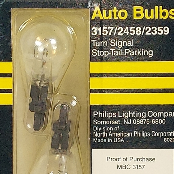 Vintage Philips Brake Light Bulb 3157/2458/2359 Bulbs NIP - Picture 5 of 5
